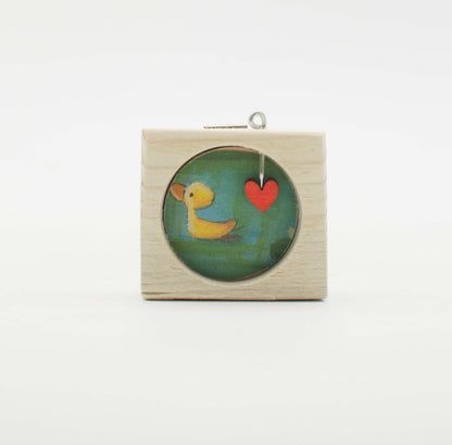 I Sospesi – Piccoli Quadri Artigianali in Legno da Appendere -  Duck