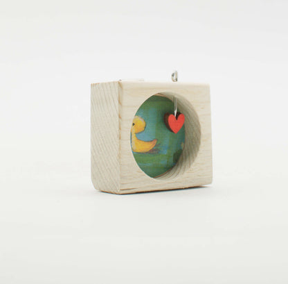 I Sospesi – Piccoli Quadri Artigianali in Legno da Appendere -  Duck