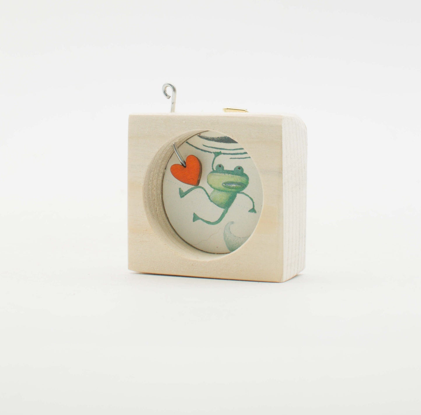 I Sospesi – Piccoli Quadri Artigianali in Legno da Appendere - Frog