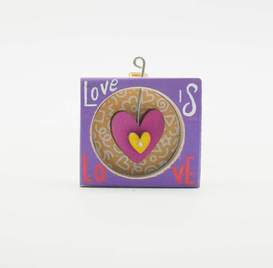 I Sospesi – Piccoli Quadri Artigianali in Legno da Appendere - Love