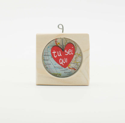 I Sospesi – Piccoli Quadri Artigianali in Legno da Appendere - Love