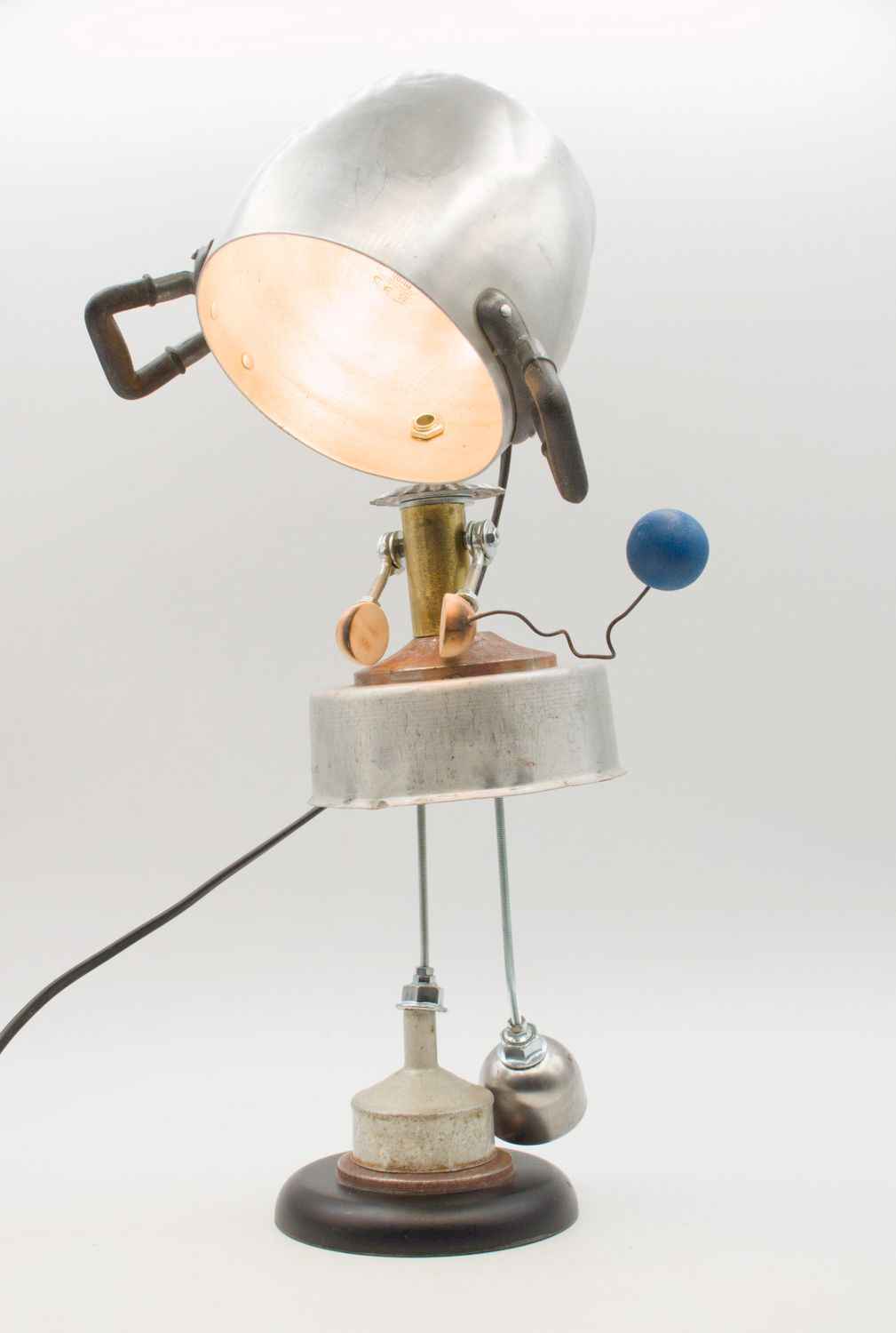 Robot lampada da tavolo stile "BALLERINA" fatta a mano