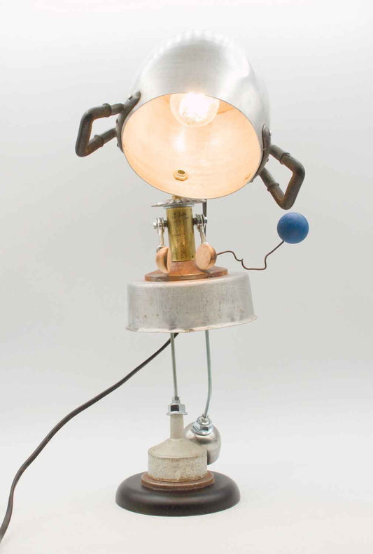 Robot lampada da tavolo stile "BALLERINA" fatta a mano