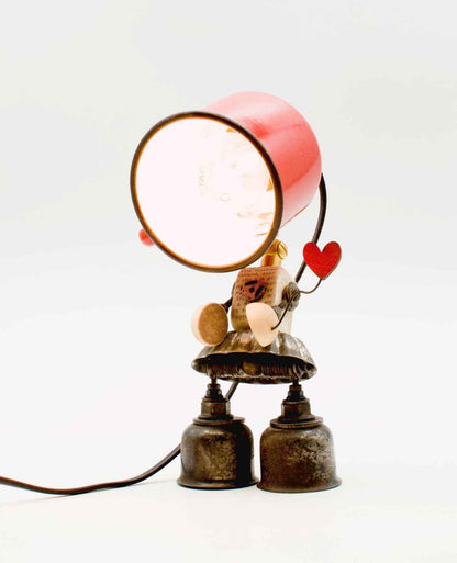 Robot lampada da tavolo stile "PENTOLINO SAN VALENTINO" fatta a mano